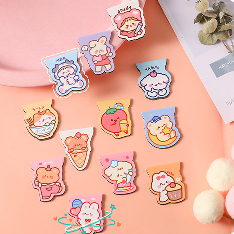 5pcs Cute Cartoon Bear Magneti - Bookmark Magnetic Clip 评论和价格