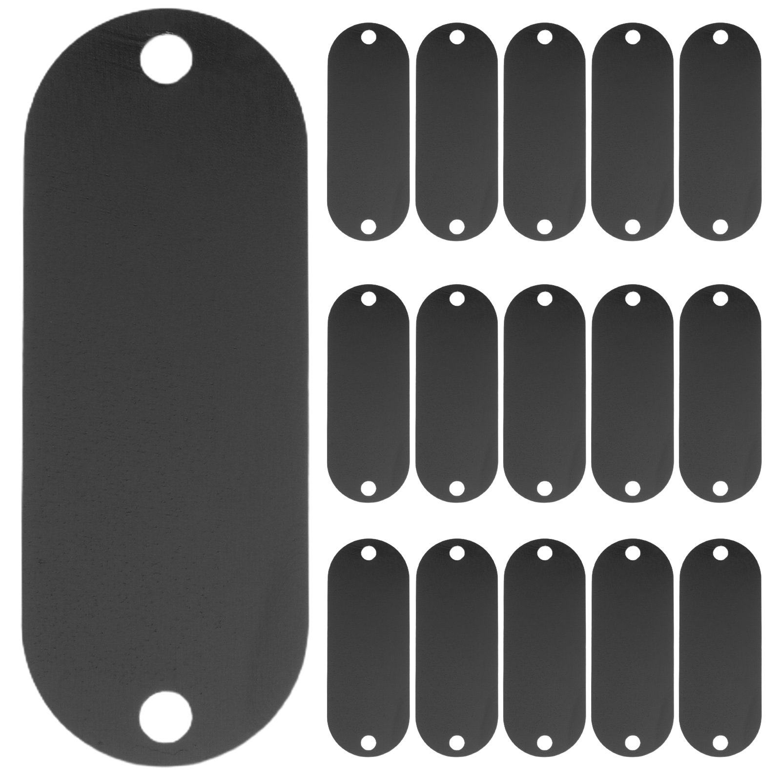 30Pcs Aluminum Alloy Blank Ova - Desk Name Plate 评论和价格