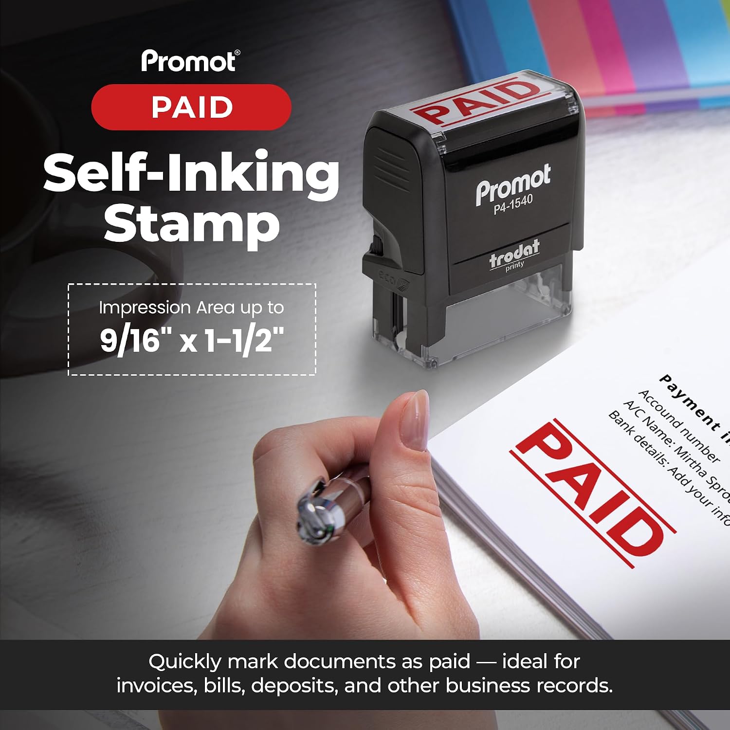 Self-Inking Paid Stamp Refilla - Self Inking Stamp 评论和价格