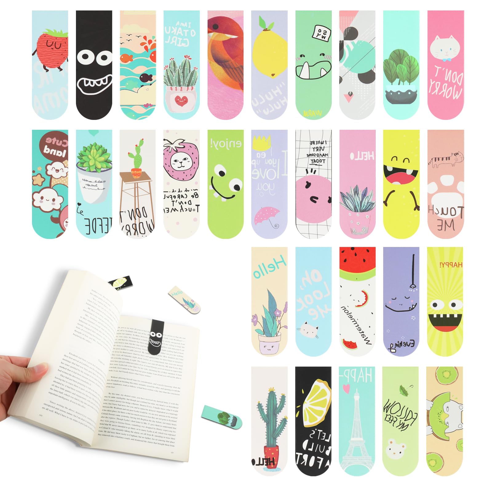 18pcs/30pcs Magnetic Bookmarks - Bookmark Magnetic Clip 评论和价格