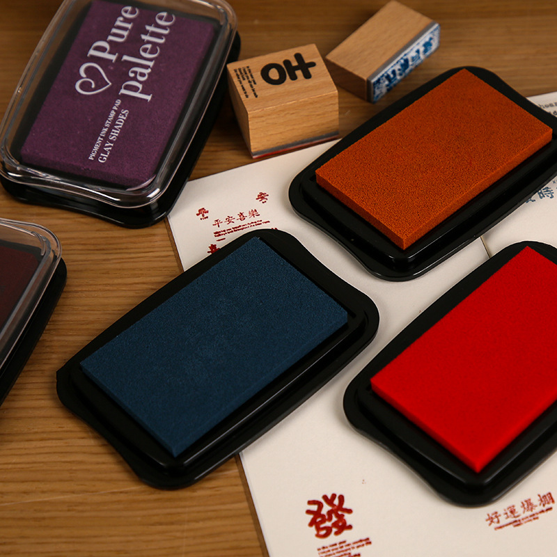 12 Colors Vintage Solid Color  - Self Inking Stamp 评论和价格