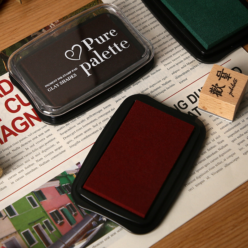 12 Colors Vintage Solid Color  - Self Inking Stamp 评论和价格