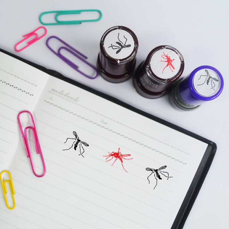 1/4pcs Mosquito Pattern Self-I - Self Inking Stamp 评论和价格
